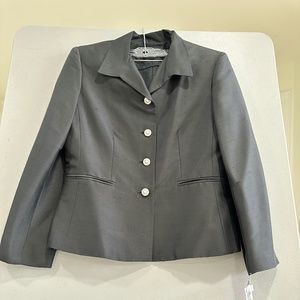 NWT-Kasper & Company Jet Black Silk Jacket